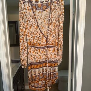 Spell Gypsy Love Romper orange blossom